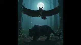 🌓 A predator born of shadows... and wings.