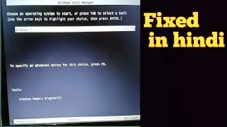 Fix Black screen or window boot manager at window startup In Any Window