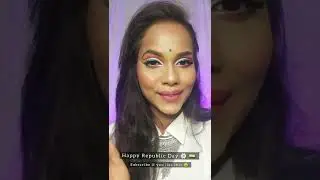 Republic Day🌼🇮🇳🌼 Inspired makeup look #shorts #youtubeshorts #shortvideo