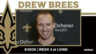 Drew Brees Talks Saints Offensive Weapons, Week 4 Game Plan | Saints at Lions Week 4 2020