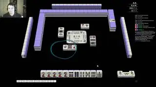 Online Japanese Mahjong Tenhou - Game Analysis181003-01