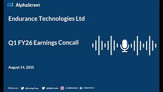Endurance Technologies Ltd Q1 FY2025-26 Earnings Conference Call