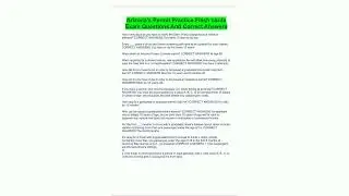 Arizonas Permit Practice Flash cards Exam Questions And Correct Answers93