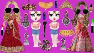 Talking Billi Two Sisters ka funny makeup comedy video || Cartoon video || part - 7