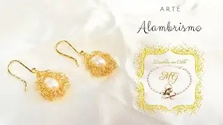ARETES EN ALAMBRISMO | Aretes NIDO DE AMOR !