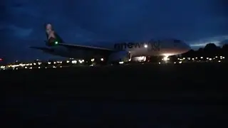 Planes takeoff at night from Buenos Aires Newbery Airport  (SABE)