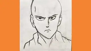 How to Draw Saitama from -one punch man||anime drawing||Easy Anime drawing||Saitama Drawing||