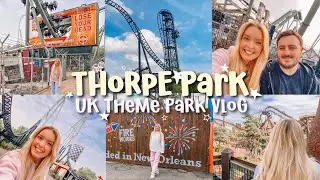 THORPE PARK VLOG 2025 | DAY 2 | SHARK HOTEL STAY | UK THEME PARK VLOG 2025