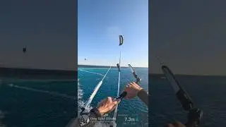 Scoring some high loops on the Pace Pro 9m 😈🚀 #corekites #extremesport #pacepro #kitesurf