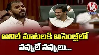 YCP MLA Anil Kumar Yadav Fun On Using Unparliamentary Language | V6 News