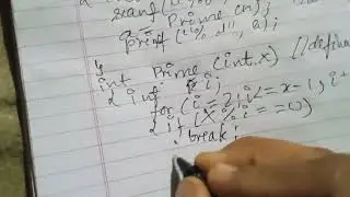 Function prototype..
