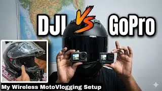 Best Wireless MotoVlogging Setup | dji vs gopro | dji mic mini setup with dji action 5 pro on helmet