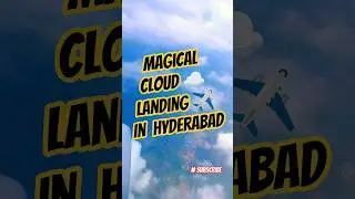 IndiGo Flight Landing in Hyderabad | Cloud Paradise 🌥️#shorts#travel#plane#aviation#shortsfeed#viral