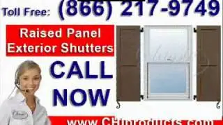 CHIproducts - Raised Panel Composite Exterior Shutters - www.chiproducts.com