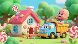 Baby Truck Builds the Candy House 🍬🚛 | Fun Nursery Rhymes & Kids Songs