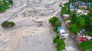२०७८ सालमा आएकाे हेल्मबु मेलम्ची बजार सम्मकाे अप्रत्याशित बाढि धेरै नै धन र भाैतिक क्षति @LNVloge
