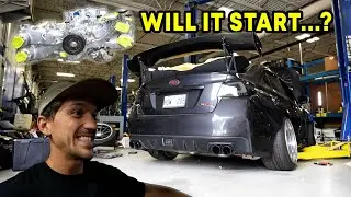 WRX First Start With Fully Built IAG Engine!