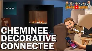 chemin&eacute;e d&eacute;corative Connect&eacute;e CECOTEC Ready Warm 2650 Curved Flames  ! Compatible Tuya Smartlife
