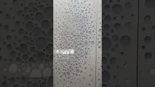 Aluminum preforated linear ceiling