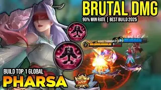 90% WR! PHARSA BEST BUILD 2025 | BUILD TOP 1 GLOBAL PHARSA GAMEPLAY | MOBILE LEGENDS✓