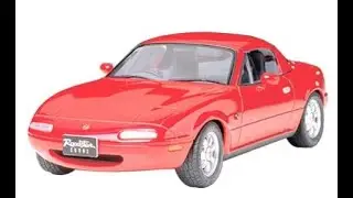 TAMIYA 24085 1/24 Mazda Eunos Roadster Plastic Model Kit - Review / Quick Overview