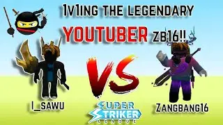 1v1ing the legendary youtuber @ZBang16 |  SSL ROBLOX | Super striker league roblox | ROBLOX |