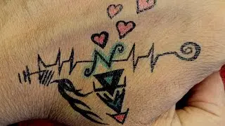 n letter tattoo design long video #tattoo #tattoodesigns #art 