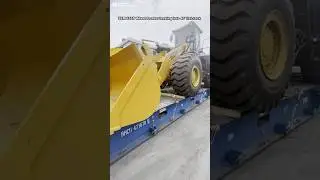 How does the SEM656D Wheel Loader 5T with fork&quick coupler loading into 40' flat-rack for shipping