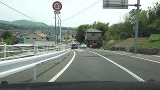 4K　山陽道・福山SAスマートIC→福山駅前の移動　等速　広島県福山市