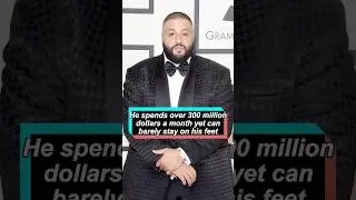 He spends over 300 million dollars a month yet can barely stay on his feet#djkhaled #usa #celebrity