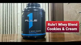 Rule 1 Whey Blend Cookies & Cream Flavour Review. Best Tasting Protein