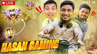 🔴LIVE FF Season  Road to Grandmaster Top 1 #ff #freefire #rankedgrandmaster  #HasanGaming