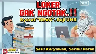 LOWONGAN KERJA SEKARANG SYARATNYA SELANGIT, TAPI GAJINYA MEMBUMI #loker #lowongan #viralvideo #fyp