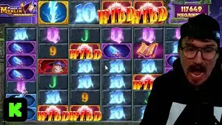 66K MAX MEGAWYAS WIN on POWER OF MERLIN😱 | Frank DIMES Bonus Hunt 🤑 | Last Part | Casino Highlights
