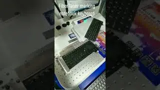 fiber laser marking laptop keyboard #lasermarkingmachine #smallbusiness#keyboard  #factory#laser