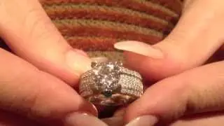 2.25 ct. Round CZ  Platinum Engagement Ring | Cubic Zirconia Engagement Ring | PARA35