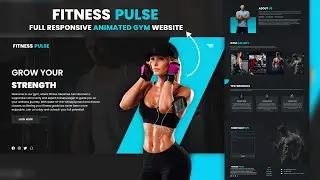Responsive Fitness Website using HTML, CSS & JavaScript | Full Tutorial