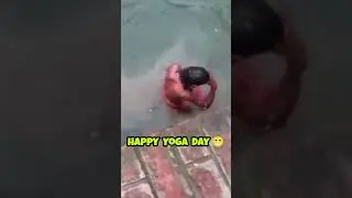 Yoga day funny 🤣 || Funniest Fails & Comedy Moments 2025| #funny #shorts #trending #youtube #comedy