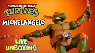Распаковка статуэтки Микеланджело из TMNT от PCS Collectibles