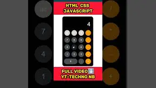 How TO make Calculator With Html Css And JavaScript🔥