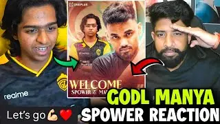 GODL Manya Spower Announcement😱 All Reactions🔥 Robin Salute Spower 🫡