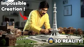 Making Minar-e-Pakistan Miniature Model  🏛️🤖   Unbelievable Reality!