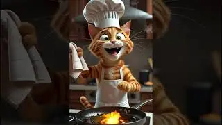Milo the cat tried to cook breakfast&hellip; total disaster!