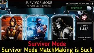FW Survivor Mode Elder Battle Tower Gameplay | Beginner Account | MK Mobile| #27