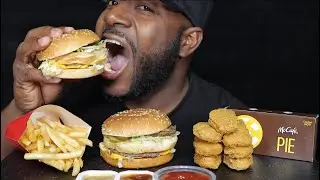 BIG MAC & CHICKEN NUGGETS MUKBANG  (NO TALKING) TCEATS