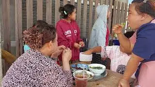 ทำกับมาแต่บ้านสู่ลูกหลานกินยู่ร้านหลายคนกินนำแชบหลาย