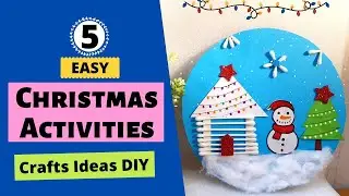 5 diy ideas || christmas decorationsidea||#craft #craftforyou #homedecor #wallart