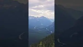 This View is INSANE! Best Lookout in Banff National Park |  #outdoorscanada #shortsvideo #ytshorts