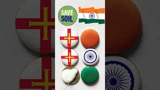 🇬🇬🆚🇮🇳 || flag painting || republic day painting on coin 🪙 || #shorts #art #shortsviral #trending