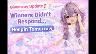 I Can&rsquo;t Contact the Giveaway Winners&hellip; (Respin Tomorrow?) #fyp #viral #viralvideo #adoptme #blowup